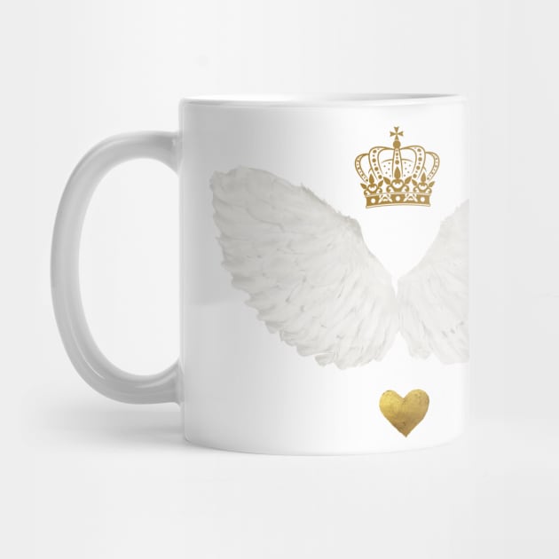 Angel wings with crown by Once Upon a Find Couture 